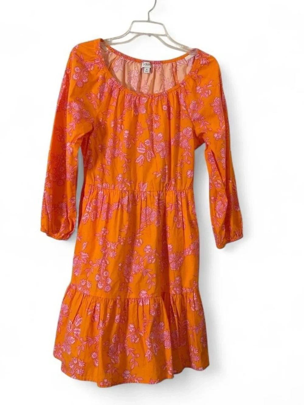 J.Crew factory, scoopneck, tiered, mini dress, flirty, playful, vibrant